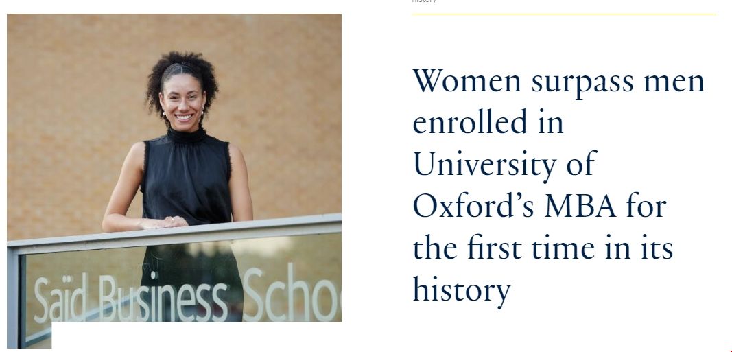 牛津大學(xué)MBA項(xiàng)目女性占比過半.png